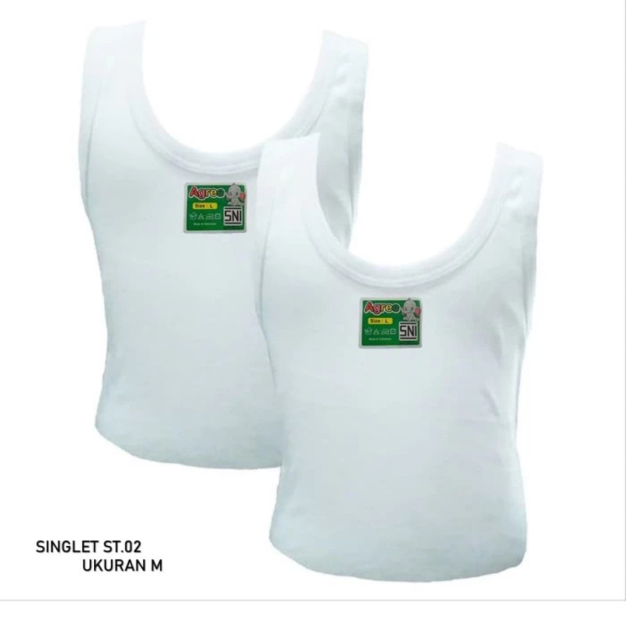 singlet anak perempuan / laki laki agree kids ST kaos kutang