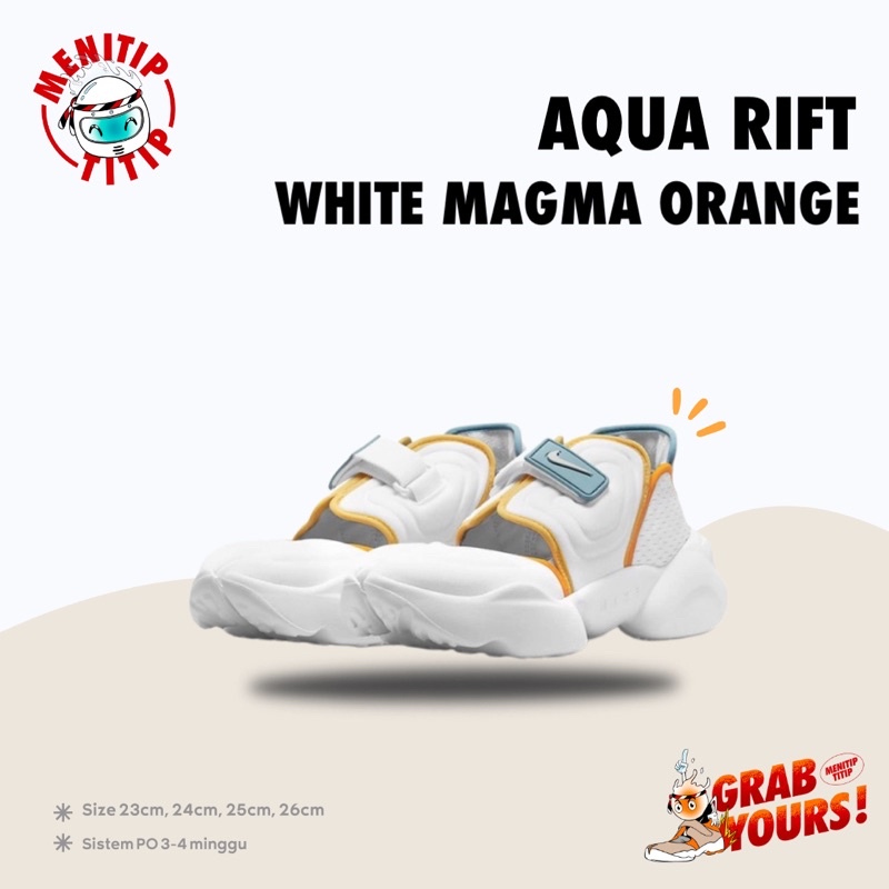 Nike Aqua Rift White Magma Orange