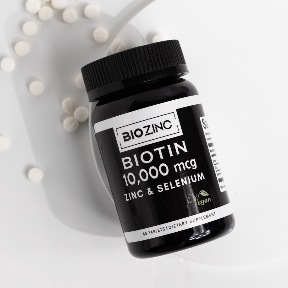 BIOZINC (BIOTIN 10.000mg + zinc dan selenium) 60 tabs