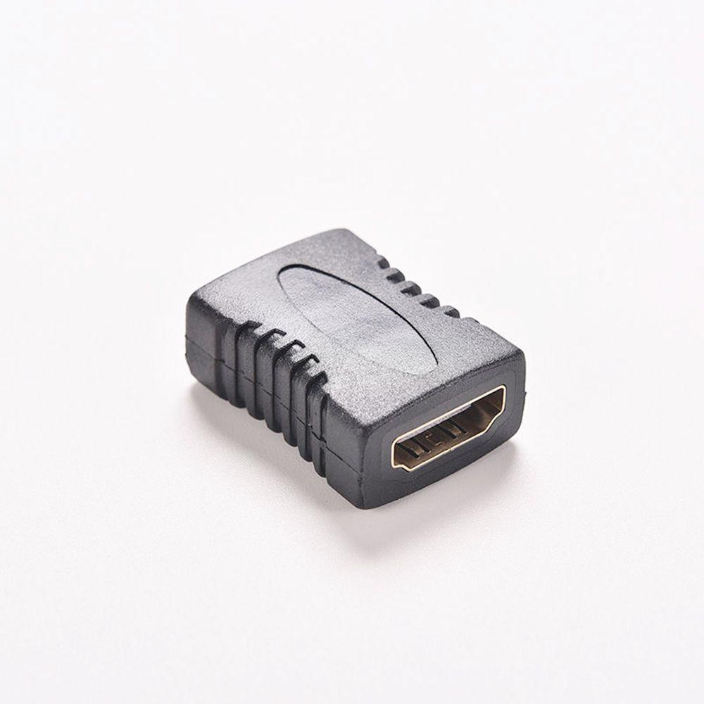 POPULAR Populer 2Pcs Konektor HDMI Hitam Converter Adapter Coupler