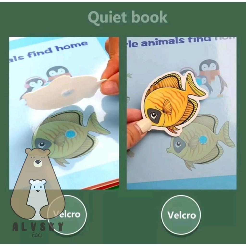 QUIET BOOK/BUSY BOOK/BUKU AKTIVITAS VELCRO ANAK/KIDS ACTIVITY BOOK