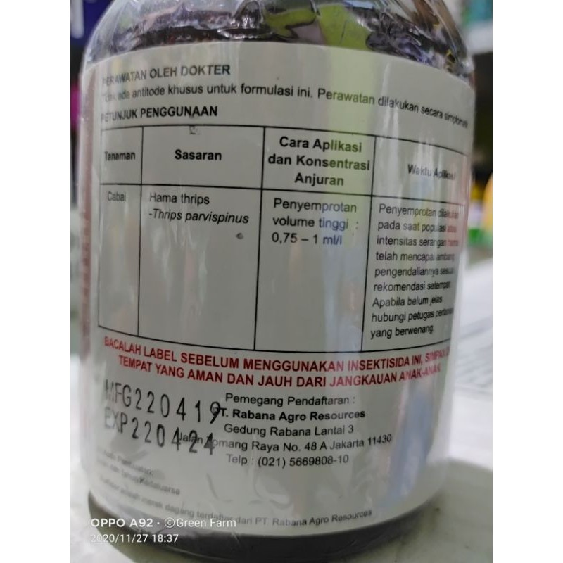 BULFIDOR 300SC BETASIFUTRIN IMIDAKLOPRID 200ml Atasi Lalat Buah trip ulat Dll