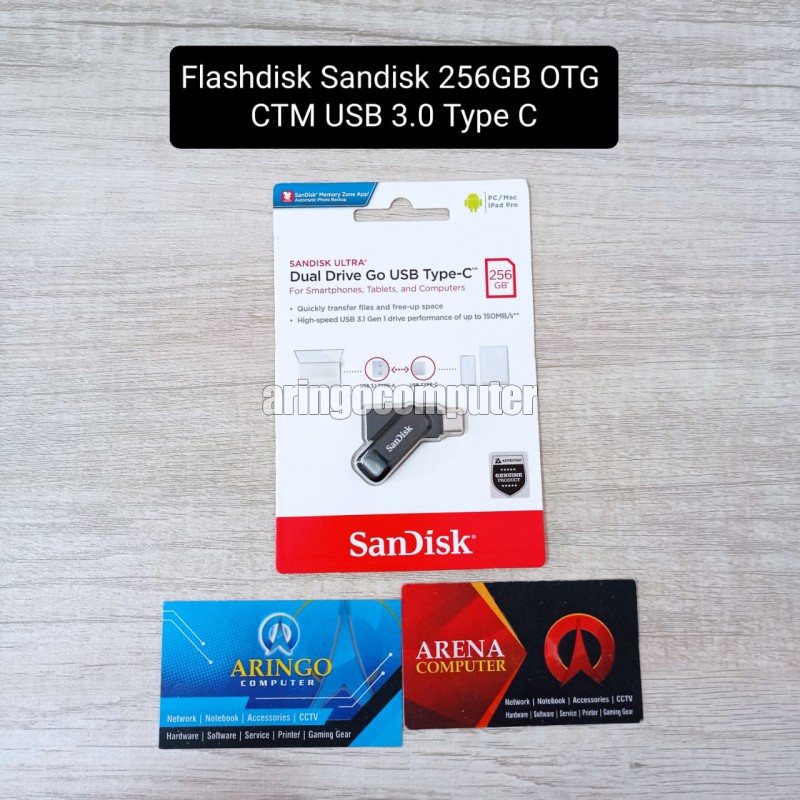 Flashdisk Sandisk 256GB OTG CTM USB 3.0 Type C