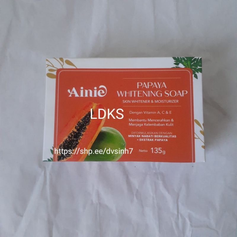 Ainie Papaya Whitening Soap - Sabun Pepaya