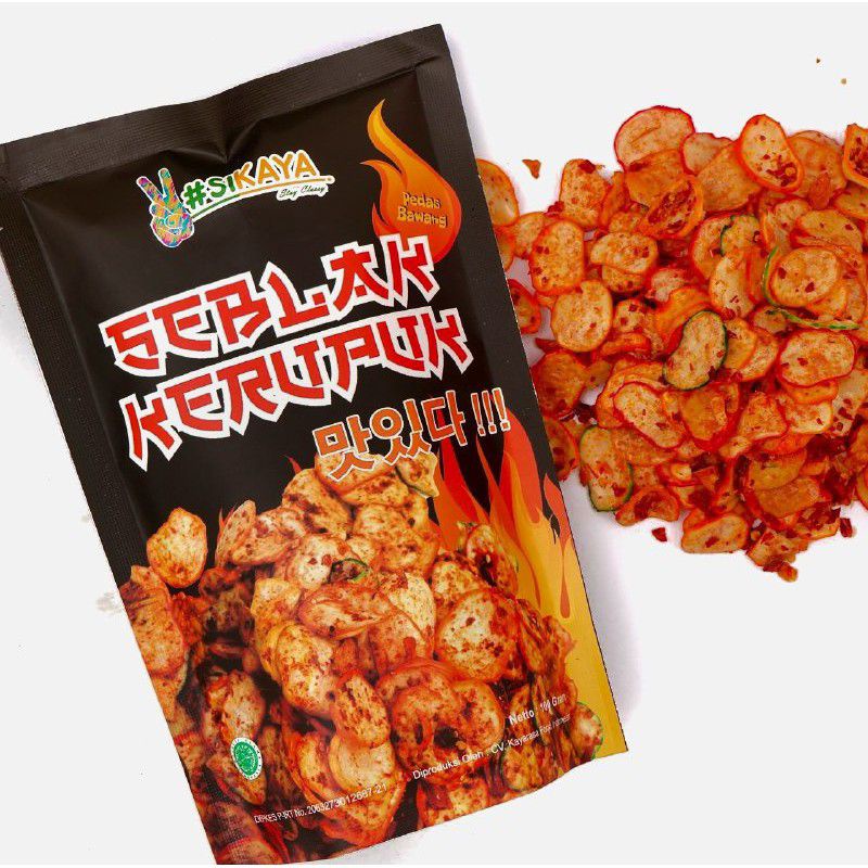 Jual Kerupuk Seblak Bantet Pedas Sikaya Cemilan Enak Shopee Indonesia