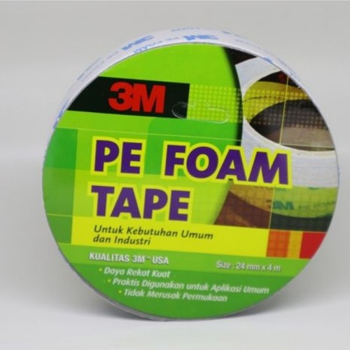 

Double Tipe 3 M Pe Foam Tape Original 24mmx4m