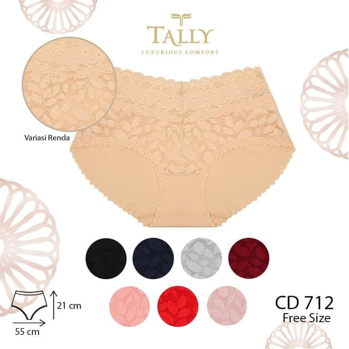 Celana Dalam Wanita Renda Brukat Lembut TALLY 712 Original