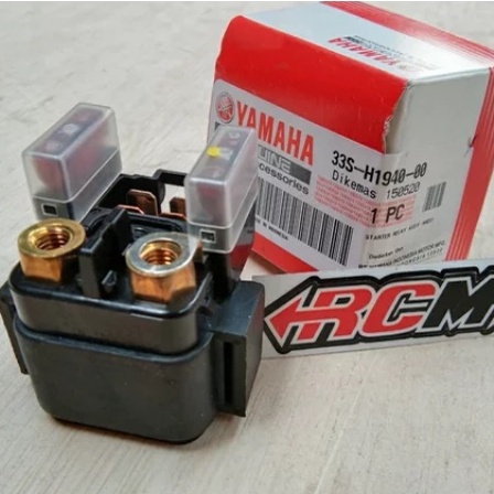 BENDIK BENDIG SWITCH STATER STARTER RELAY RELAI XEON KARBU CARBU NOUVO BYSON ORI ORIGINAL YAMAHA YGP ASLI 33S-H1940-00