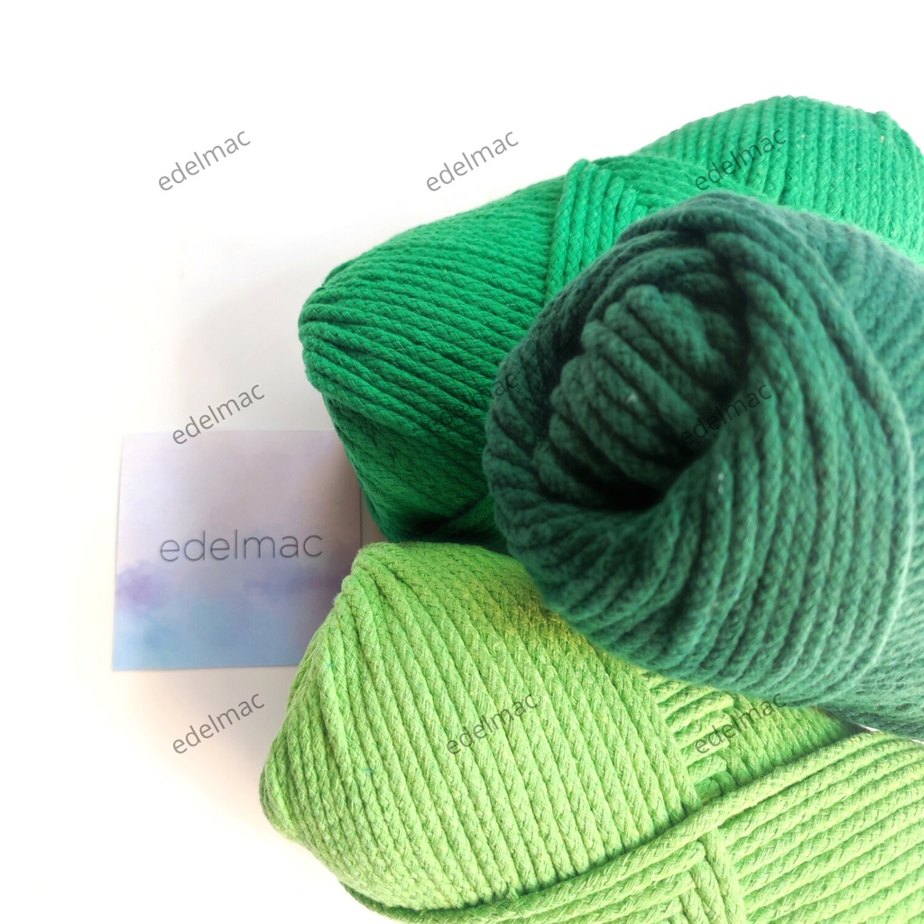 500gram Tali Katun Macrame | Braided Cotton Rope 4mm Colorful