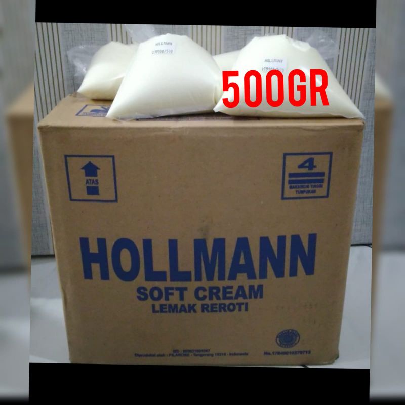 

HOLLMAN SOFT CREAM ECER 500GR DALAM KARTON, CAMPURAN MAKANAN/CAKE/KUE DLL