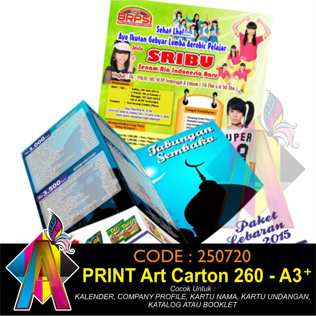 

PRINT / CETAK ART CARTON UK. A3+ (tanpa laminasi)