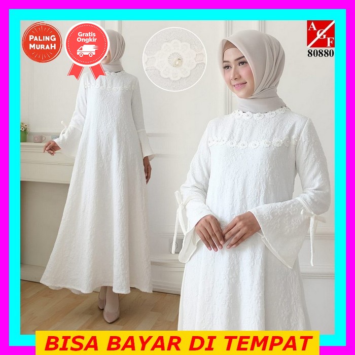 Fazhira_Kebaya // Gamis Almahyra Set Hijab Full Bordir Premium // Gamis Syar'I Set Hijab // Gamis Pe