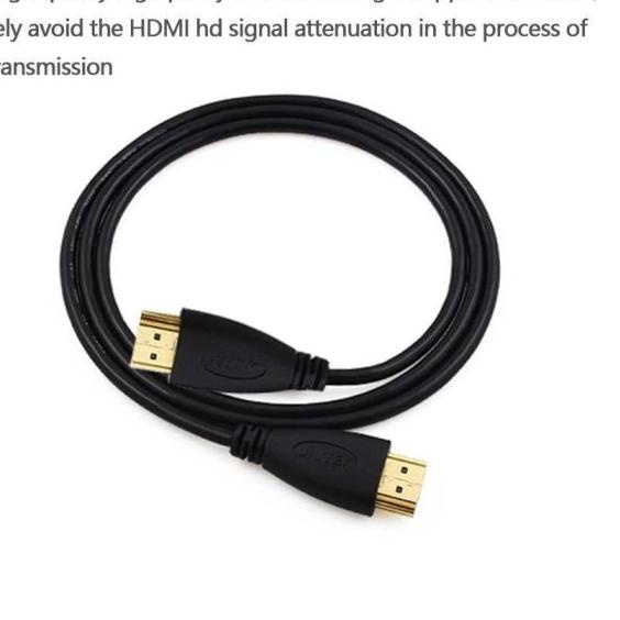 ✥ Kabel Laptop ke TV // HDMI ke HDMI 1.4 1080P 3D - Hitam, 1meter ✸
