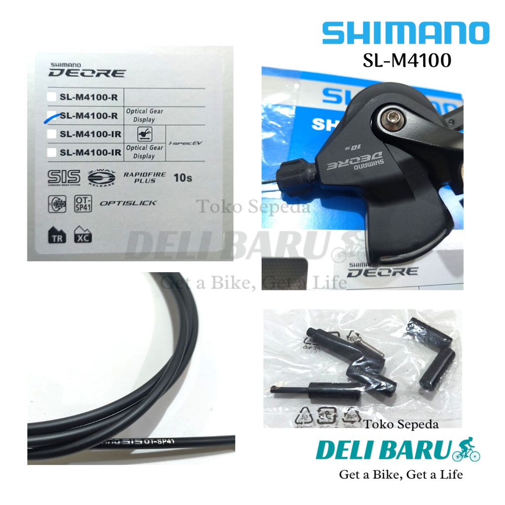 Shimano Shifter 10 speed Deore M4100 kanan saja tanpa handle sepeda lipat MTB