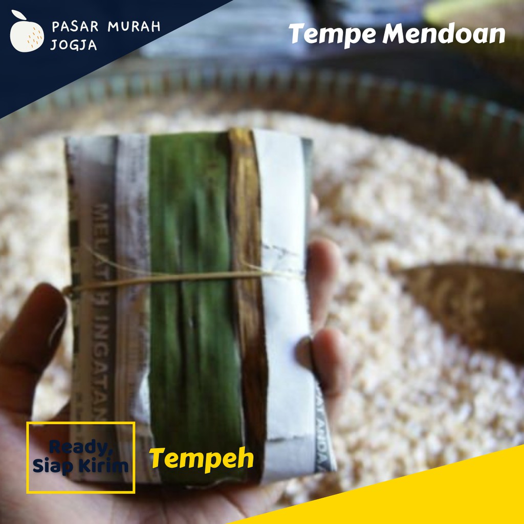 Tempe Mentah 5 Bungkus Daun Pasar Murah Jogja