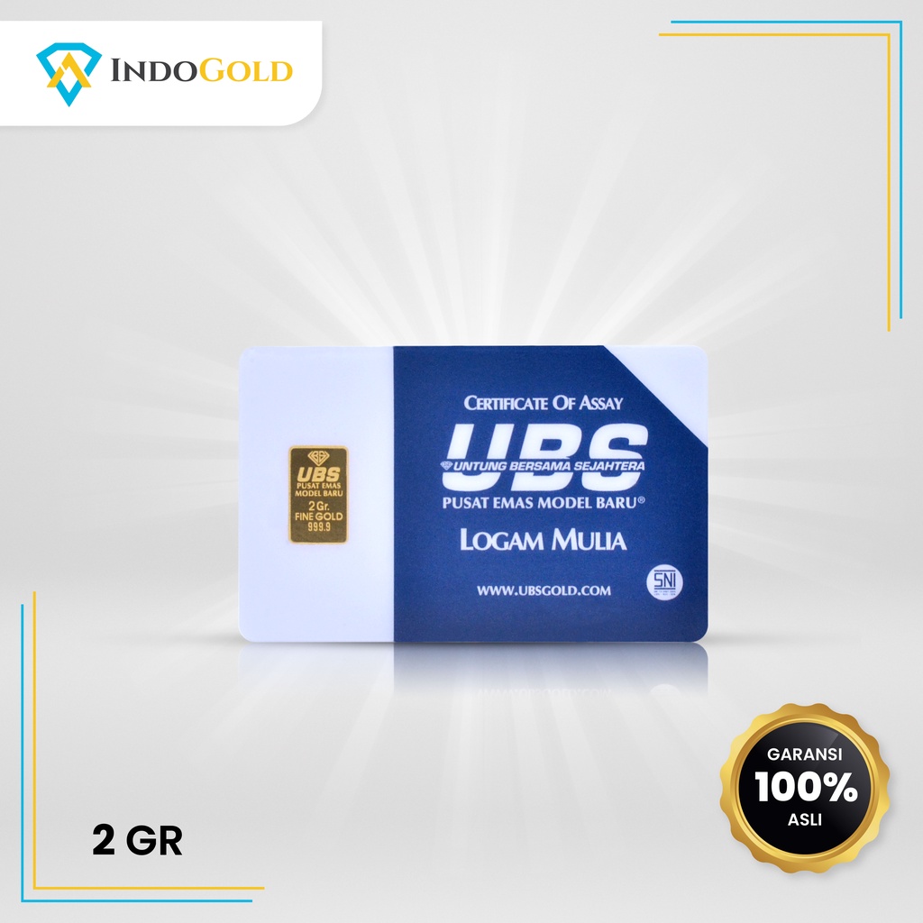 Jual Emas UBS 2 Gram Logam Mulia,Garansi Uang Kembali Include
