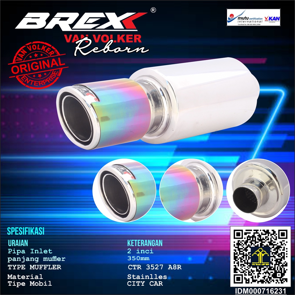 Brexx Vanvolker knalpot mobil CTR 35827 A8R