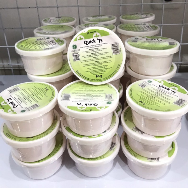 

ZEELANDIA Quick 75 Cake Emulsifier Pengembang Kue 80 Gr