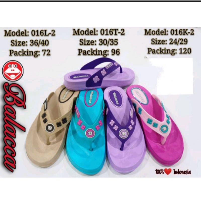 Sandal Jepit Anak Perempuan Balacca Karet