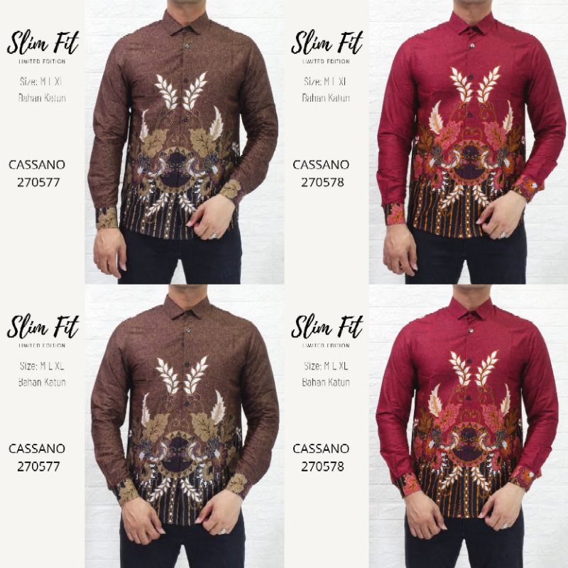 KEMEJA BATIK PRIA SLIM FIT MODERN SLIMFIT