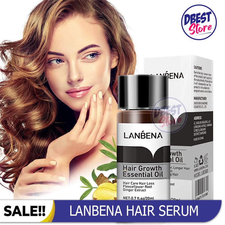 DBEST - [ BISA COD ] Lanbena Hair Growth Oil Serum Ampuh Menumbuhkan Rambut Botak &amp; Mencegah Kerontokan