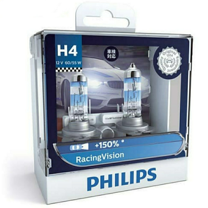 BOHLAM LAMPU BRIO MOBILIO FREED HRV CITY JAZZ PHILIPS H4 RACING VISION