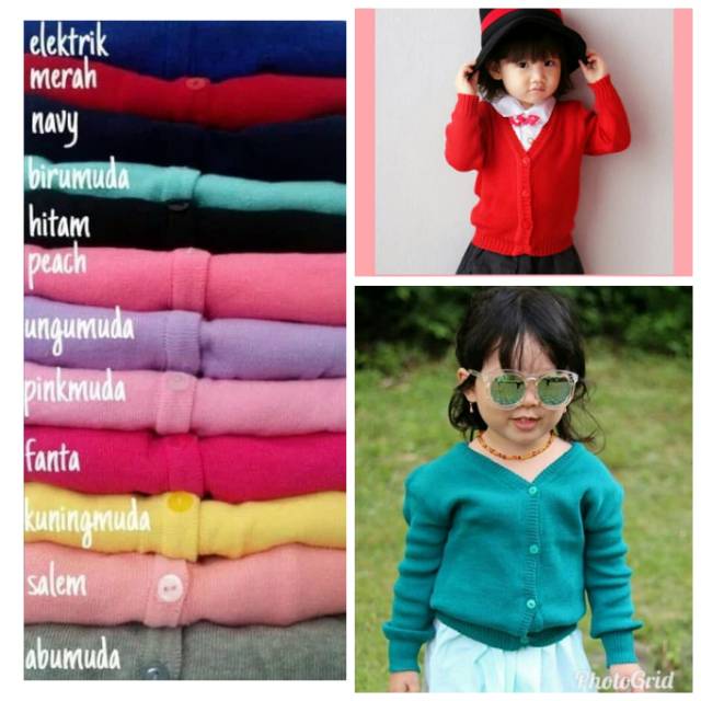 cardigan anak rajut kardigan bayi import good quality ok  god