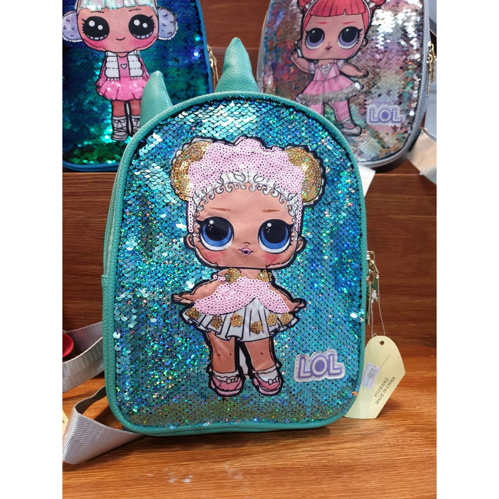 OBRAL!! Tas Ransel TK SEQUIN UNICORN  l 0 l 5 warna IMPORT 26x20x9