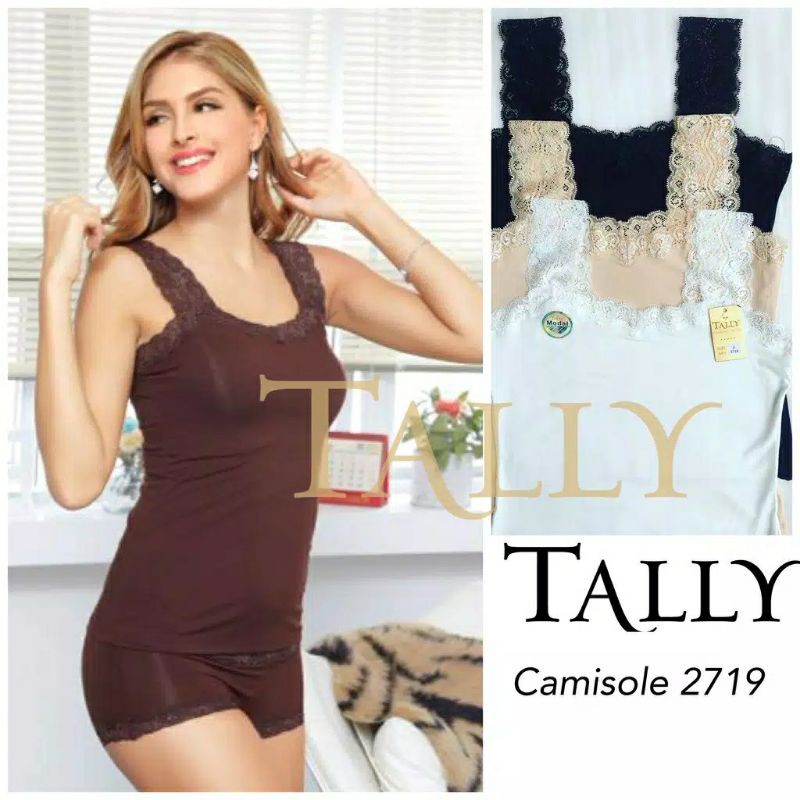 TALLY SINGLET TANK TOP RENDA 2719 I FREE SIZE I KATUN BAMBOO + RENDA