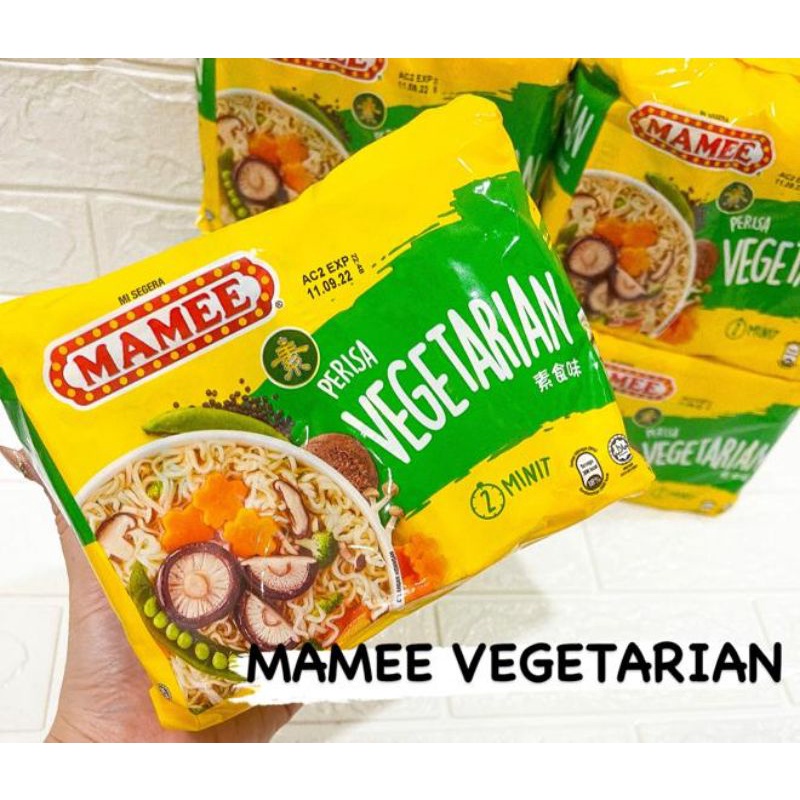 

MIE MAMEE VEGETARIAN HALAL import Malaysia exp 09/22 isi 5 bks