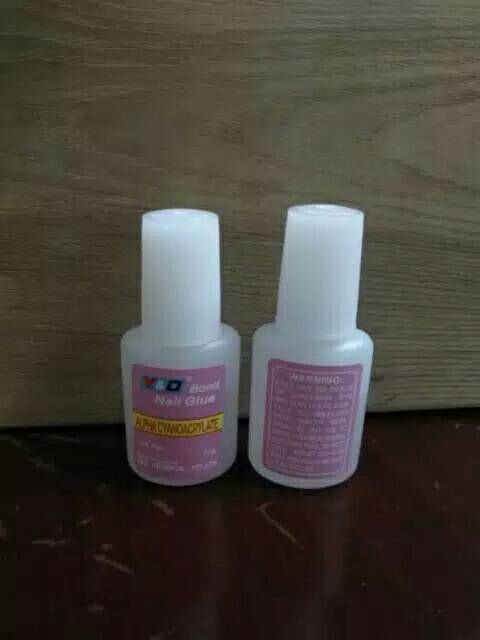 Nail glue brush / lem kuku palsu / 10g / free mini kikir / nail glue