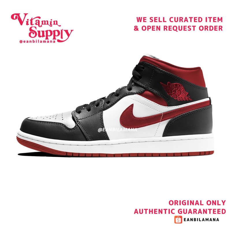 AIR JORDAN 1 MID 'METALLIC GYM RED'