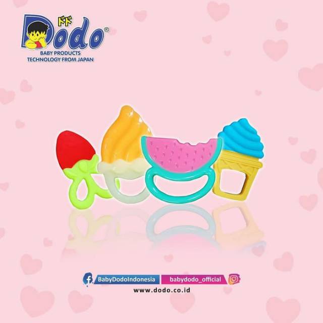 Dodo Silicone Teether Fancy Series - Gigitan Bayi