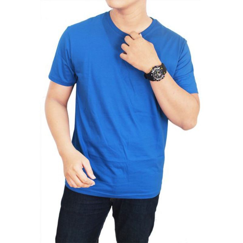 Kaos Polos Pendek Royal Blue Cotton Combed - POL 49