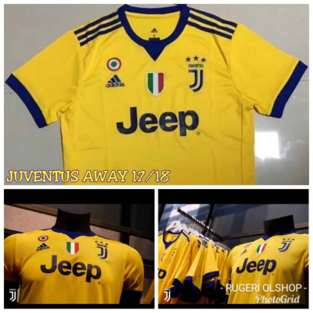 JERSEY JUVENTUS AWAY 2017 /2018 GRADE OFFICIAL LIGA ITALIA