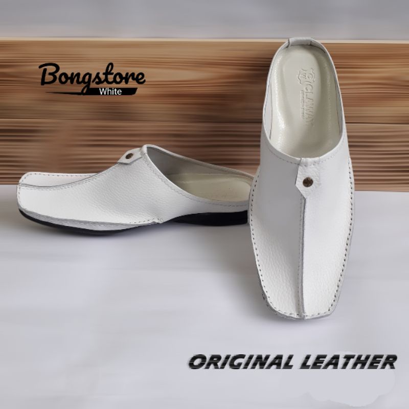 sandal sepatu pria selop bustong habib kulit asli berkualitas premium