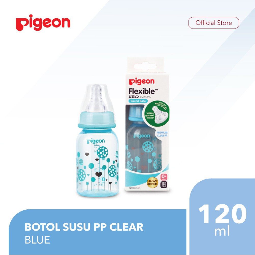 PIGEON PP CLEAR 120ML / BOTOL SUSU BAYI/BOTOL SUSU