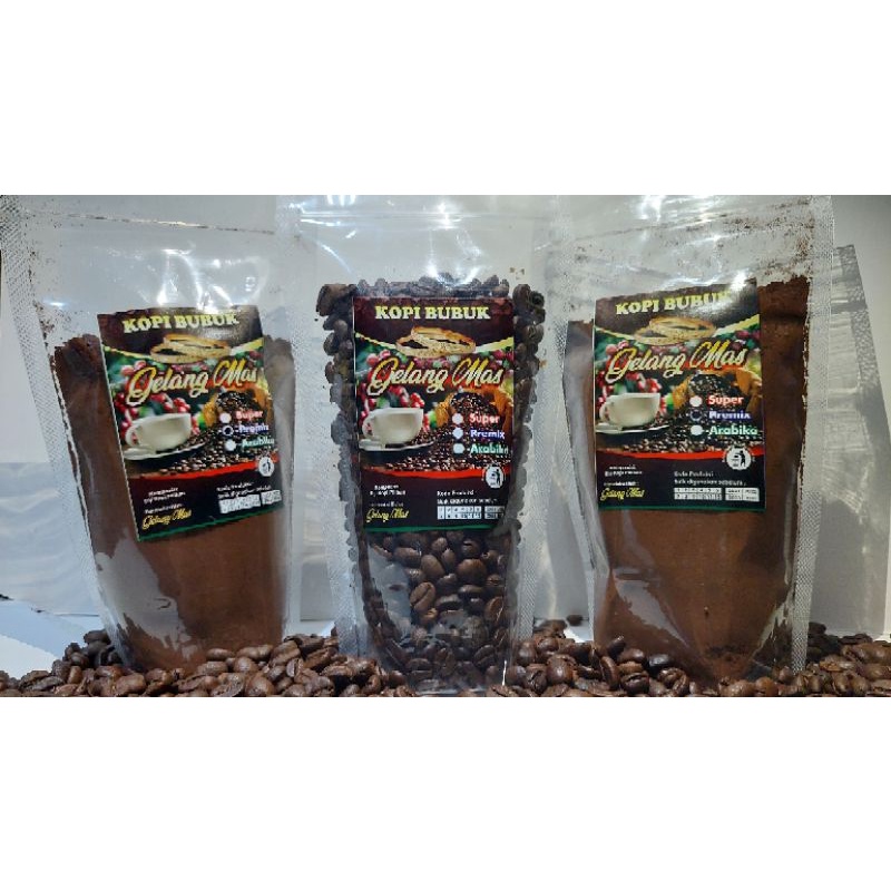 

Kopi Lokal New Gelang Mas Arabica Murni Kemasan 250gr