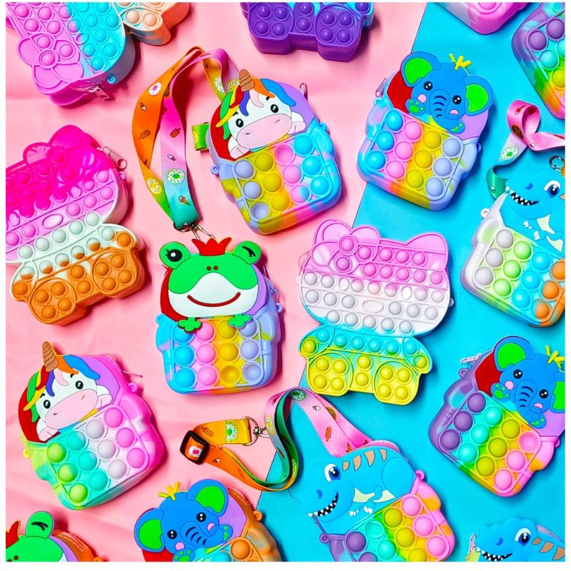 

Tas Pop It Anak Perempuan, Tas Pop It Rainbow Murah, Pop It Bentuk Tas, Tas Pop It Anak Perempuan Unicorn, Warna Pelangi, Gaya Hewan, Mesin