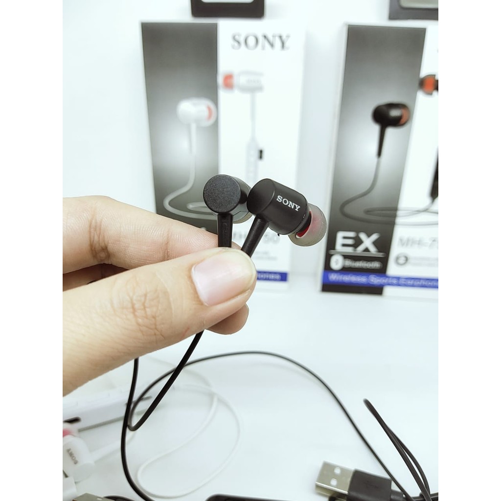 EX MH-750 Handsfree Bluetooth with 1 Kabel Micro USB V8 Wireless Sport Earphone Excellent Voice