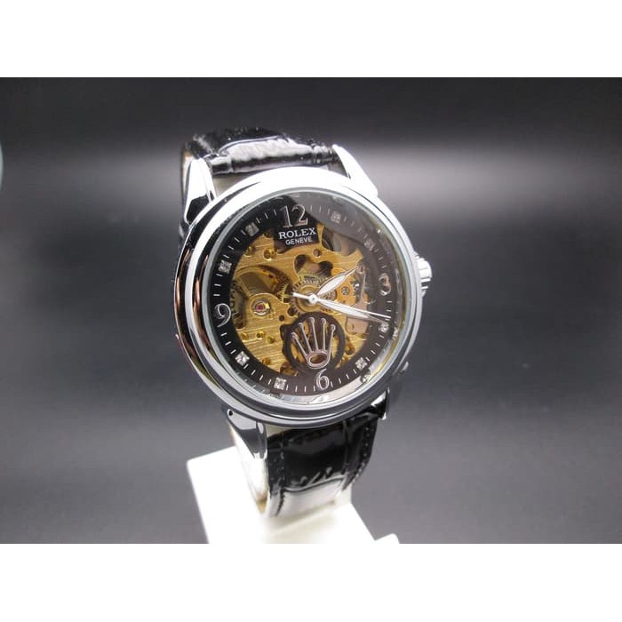 JAM TANGAN ROLEX SKELETON MATIC