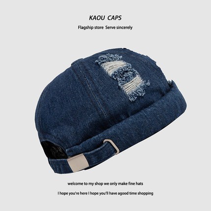 Topi beanie Bahan Katun Tanpa Bingkai Dapat Disesuaikan Gaya retro Kasual Korea Untuk unisex