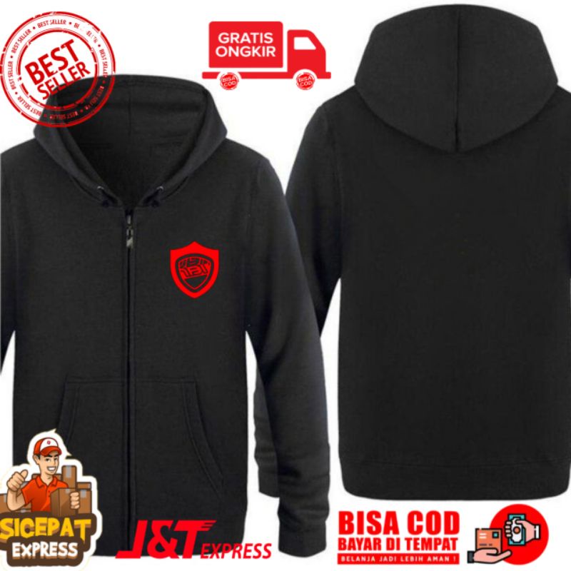 Hoodie jaket sweater zipper logo jailbody inside distro brand jail body premium high quality