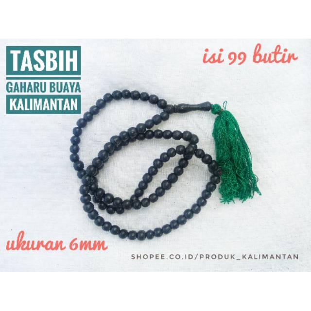 Tasbih 99 Kayu Gaharu 6mm,Gaharu Kalimantan