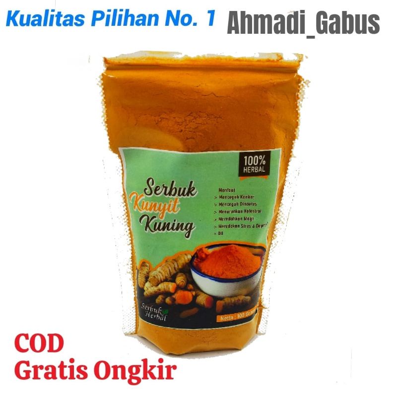 

Serbuk Kunyit Kuning 100 Gram, Bubuk Kunir, Serbuk Kunir, Bubuk Kunyit