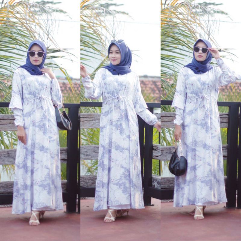 Home dress Maxmara Flower | Maxidress Maxmara | Maxidress Murah | Maxidress Wanita