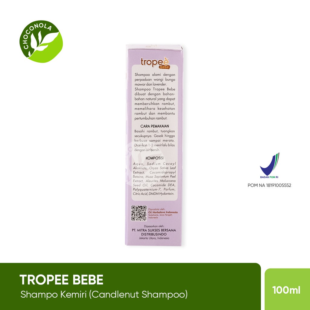 Tropee Bebe - Shampo Kemiri (Candlenut Shampoo) 100ml