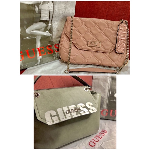 New V bag Nude by Vanilla Hijab || Preloved Tas Guess Ori Store di Guess Jakarta