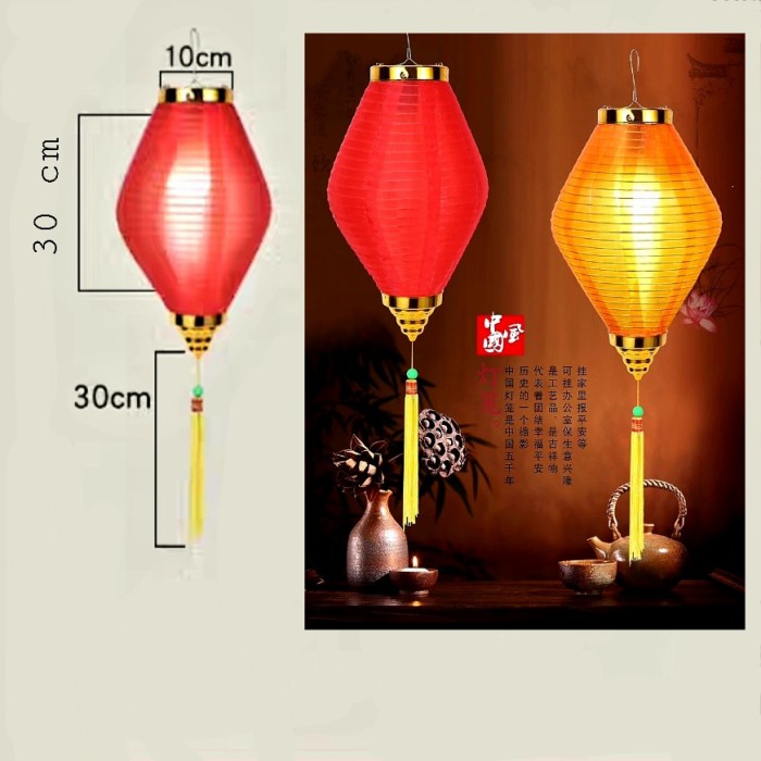 Lampion Diamond 10' Sepasang Dekorasi Lampu Lampion Imlek Murah Grosir