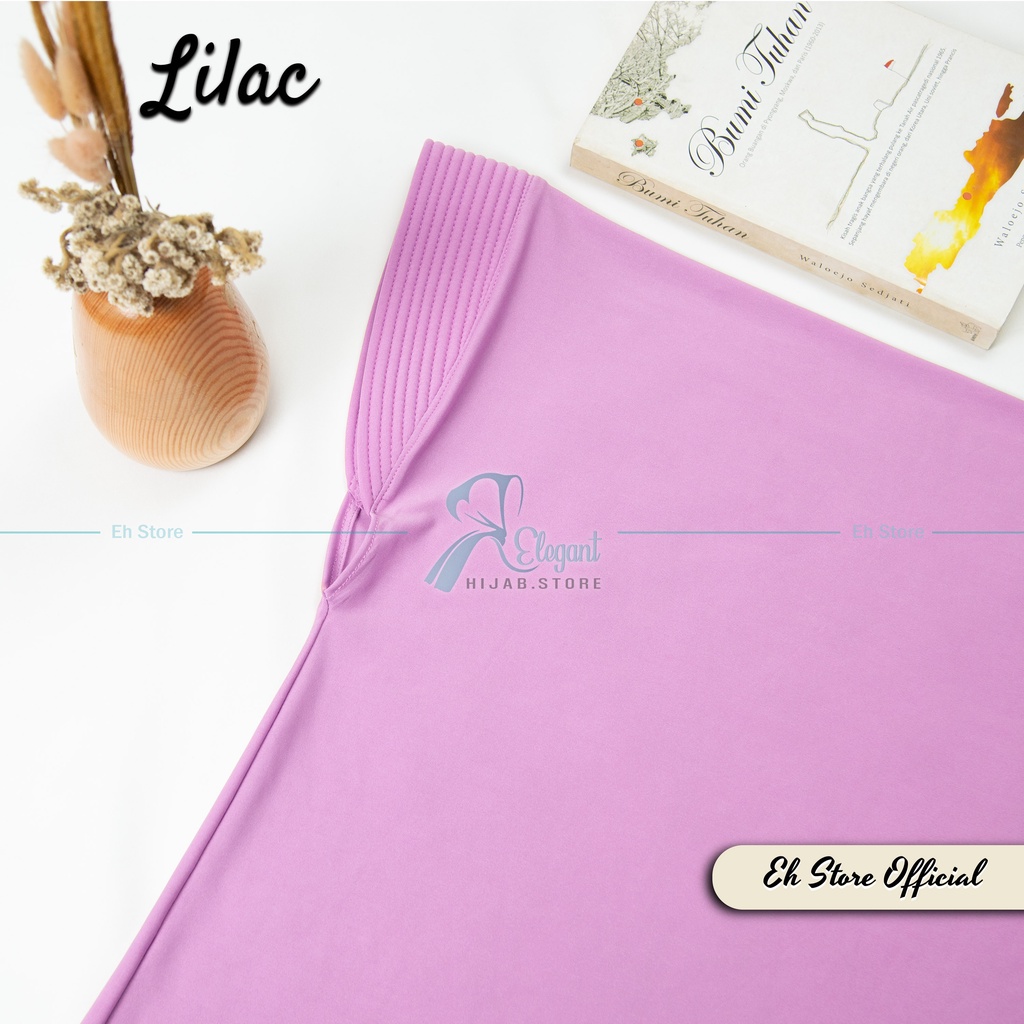 JILBAB BERGO HAMIDAH SPANDEX JERSEY PREMIUM | HIJAB SPORT I JILBAB SPORT I KERUDUNG BERGO I JILBAB INSTAN-Lilac